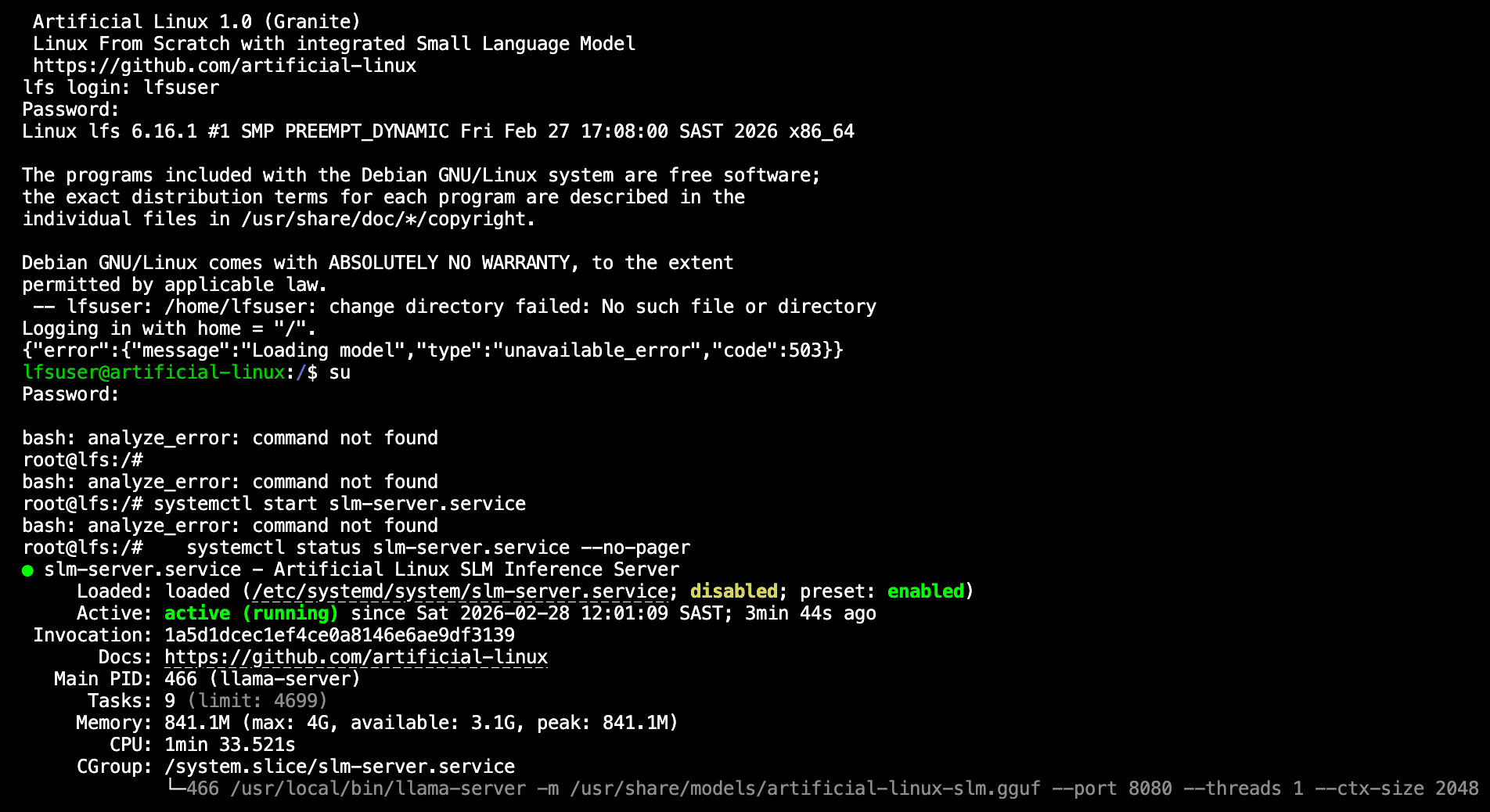 Artyficial Linux